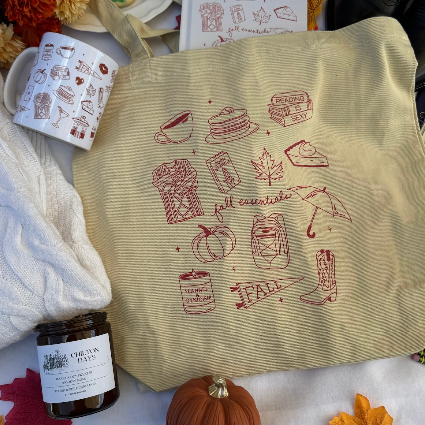 Fall Essentials Tote Bag